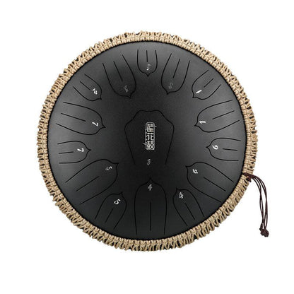 HLURU Huashu Upgrade Lotus Carbon Steel Tongue Drum 12 '' 11 Tone C Key - 12 pulgadas / 11 notas (18 colores)