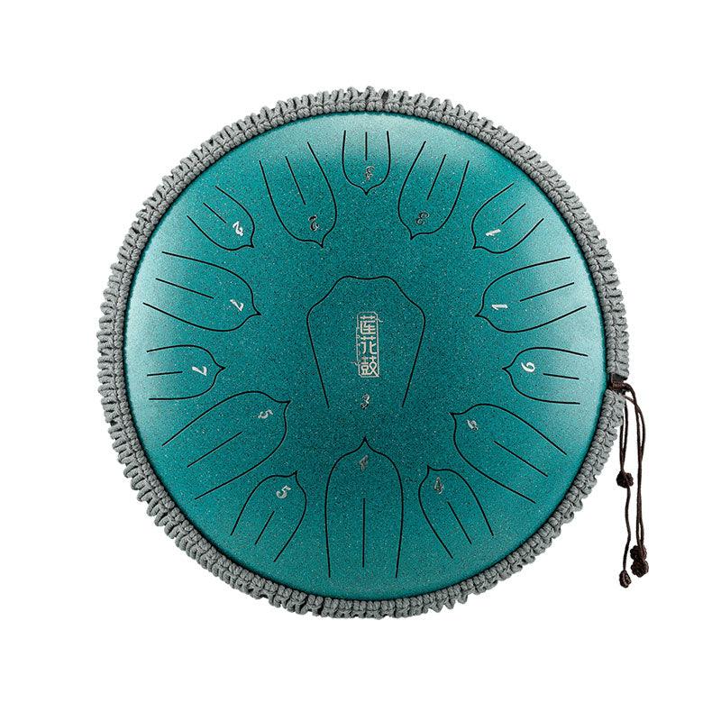 HLURU Huashu Upgrade Lotus Carbon Steel Tongue Drum 12 '' 11 Tone C Key - 12 pulgadas / 11 notas (18 colores)