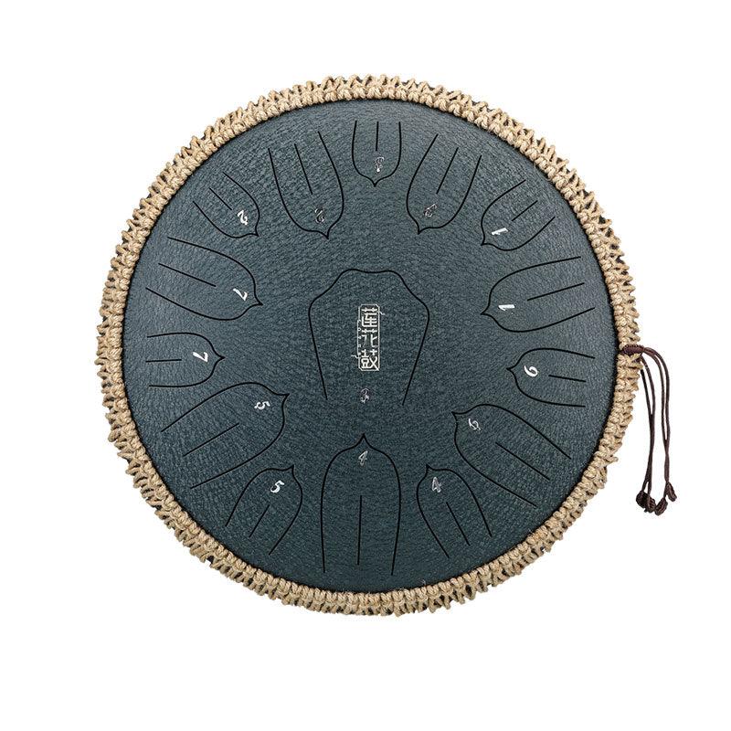 HLURU Huashu Upgrade Lotus Carbon Steel Tongue Drum 12 '' 11 Tone C Key - 12 pulgadas / 11 notas (18 colores)