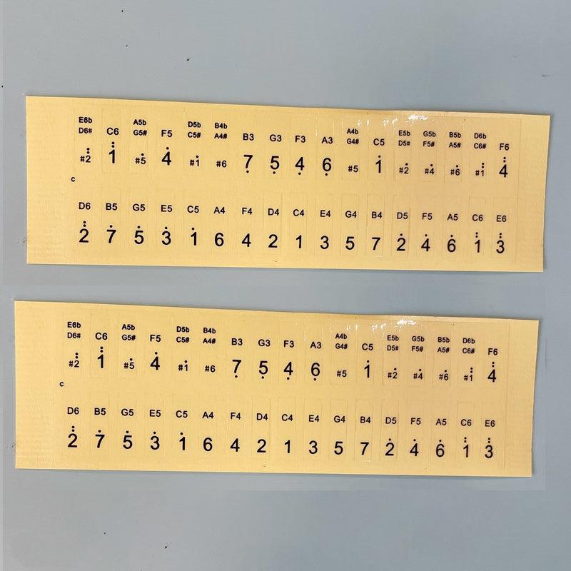 17/21/34 key Kalimba Scale Stickers Thumb Piano Beginner - HLURU.SHOP