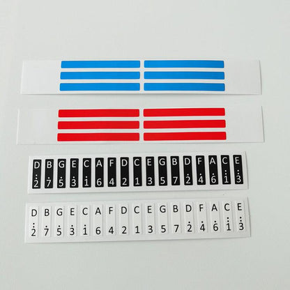 17/21/34 key Kalimba Scale Stickers Thumb Piano Beginner - HLURU.SHOP