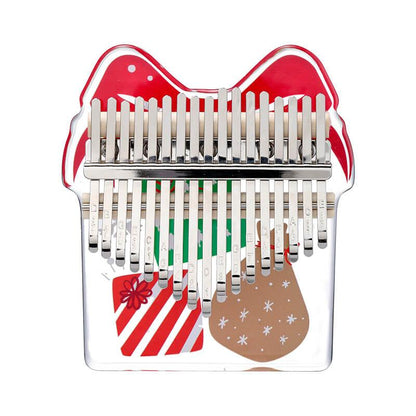 Hluru 17/21 Key Acrylic Kalimba Thumb Piano C Major Flat Board Kalimba Instrument For Christmas Gift