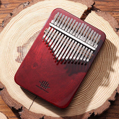 HLURU 17/21 Key Flat Kalimba Thumb Piano, Artist Collaboration Series American Perilla Wood C Major Kalimba Instrument