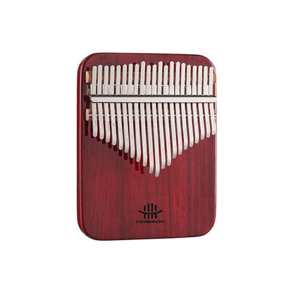 HLURU 17/21 Key Flat Kalimba Thumb Piano, Artist Collaboration Series American Perilla Wood C Major Kalimba Instrument