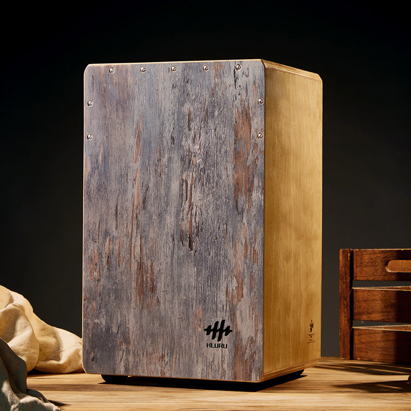 Hluru ChineseAsh Cajón 48CN Hoarfrost - Vermilion Bird