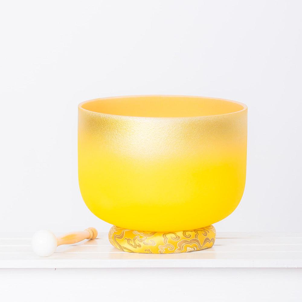 8-12 Inches Crystal Singing Bowl 440/432Hz Gilding 7 Colors Chakra Bowl Quartz Singing Sound Healing Bowl - HLURU.SHOP