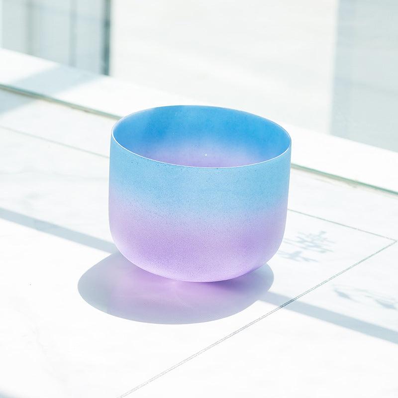8-inch Rainbow Color Crystal Singing Bowl Seven Chakra Yoga Sound Therapy Bowl - HLURU.SHOP
