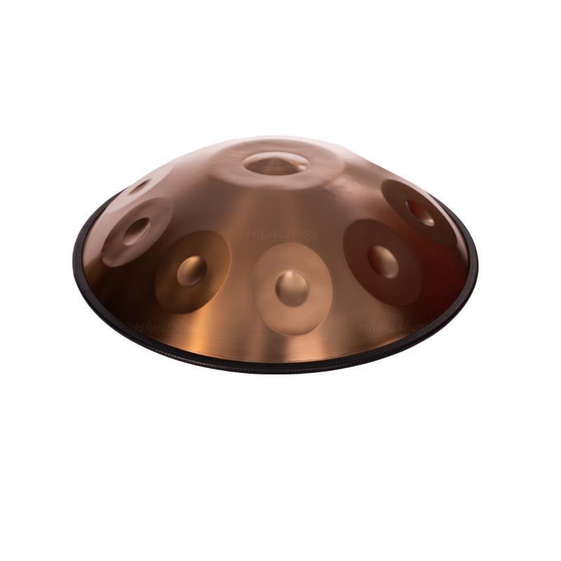 MiSoundofNature individuelle Handpan-Trommel, 22 Zoll, 10/10+2 Töne, F3, niedrige Pygmäen-Skala, Schlaginstrument aus Edelstahl/nitriertem Stahl, erhältlich in 432 Hz und 440 Hz 