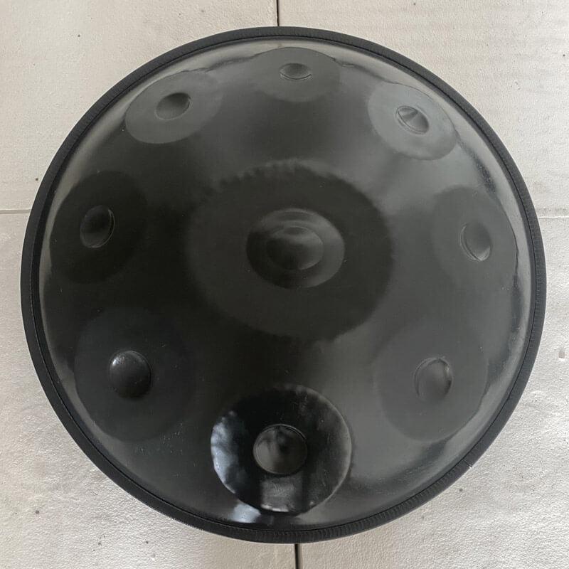 MiSoundofNature Customized Handpan Drum 22 Inch 9/9+2 Notes F3 Dorian Scale Stainless Steel/Nitrided Steel Percussion Instrument, Available in 432 Hz and 440 Hz