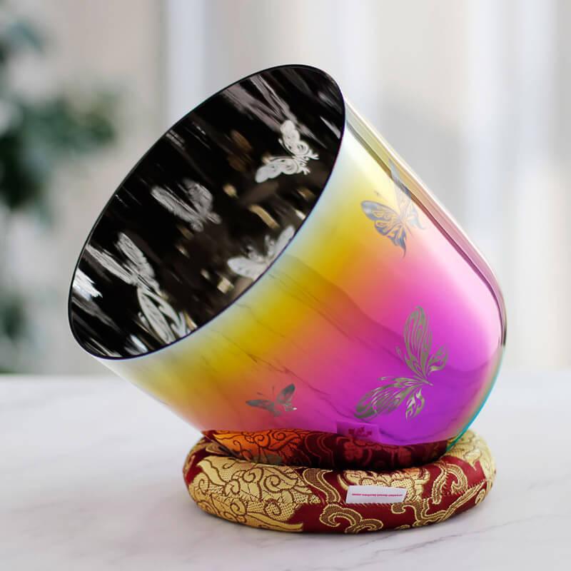 MiSoundofNature Crystal Bowl Sound Bath Quartz Bowl For Chakra Sound Therapy