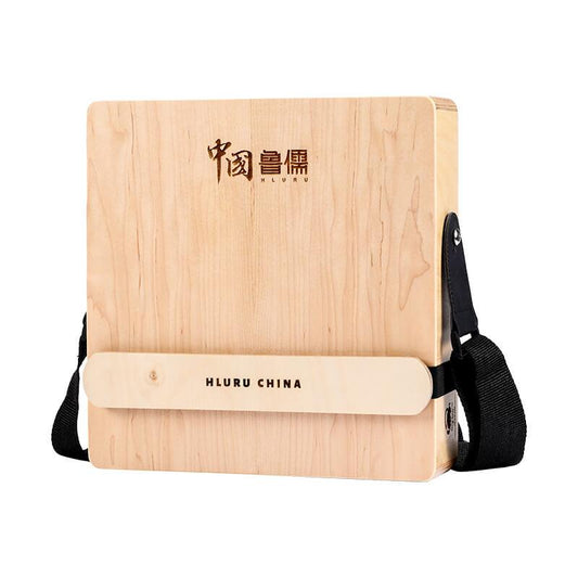 Hluru Reise-Cajon-Trommel, doppelseitig verstellbar, Snare-Cajon, tragbare Mini-Drei-in-Eins-Percussion-Box-Trommel aus Holz