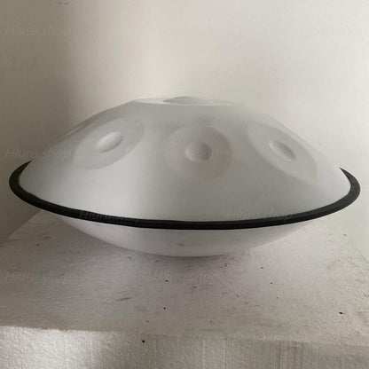 MiSoundofNature individuelle Handpan-Trommel, 22 Zoll, 10/10+2 Töne, F3, niedrige Pygmäen-Skala, Schlaginstrument aus Edelstahl/nitriertem Stahl, erhältlich in 432 Hz und 440 Hz 