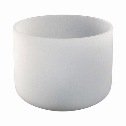 MiSoundofNature White Frosted Crystal Singing Bowl 7"~14" For Chakra Healing Meditation Yago