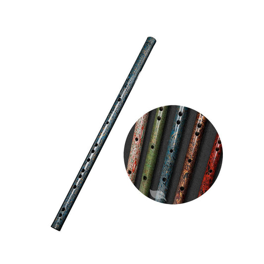 Bamboo Flute Hand Painted Dizi Expert Level Traditional Instrument Collectible Flute - HLURU.SHOP