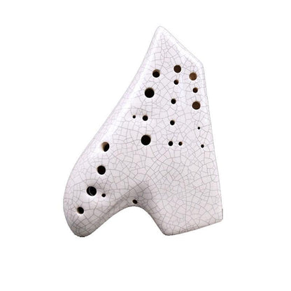 Bird Triple Ocarina White Crack Ocarine AC Alto C Ocarina Wind Instrument - HLURU.SHOP