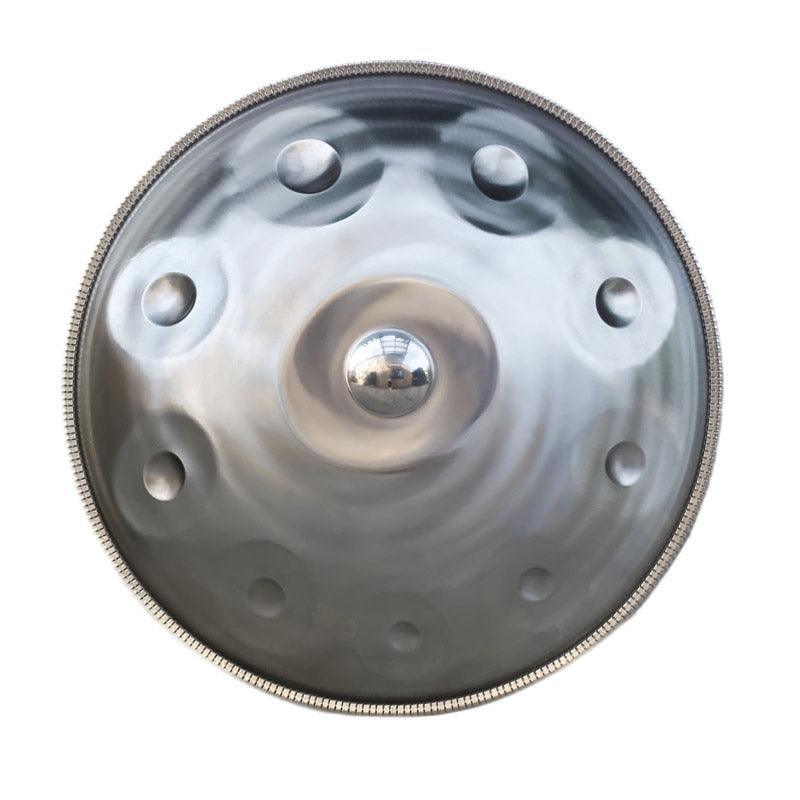 Mountain Rain Customized 22 Inch 10/11 Notes Stainless Steel Handpan Drum, F3/F#3 Akepygnox Scale, Available in 432 Hz and 440 Hz, High-end Percussion Instrument