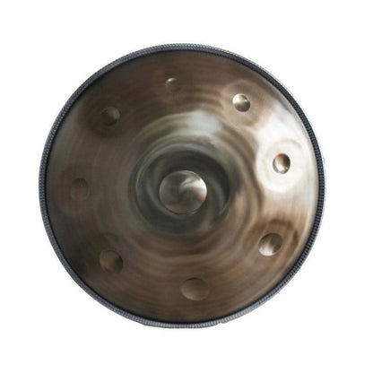 Mountain Rain Customized 22 Inch 10/10+2 Notes Stainless Steel Handpan Drum, F3 Low Pygmy Scale, Available in 432 Hz and 440 Hz, High-end Percussion Instrument