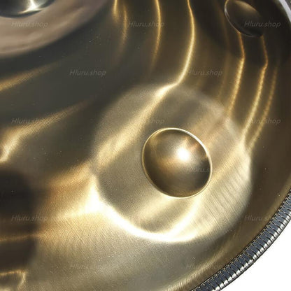 Mountain Rain Customized 22 Inch 10/11 Notes Stainless Steel Handpan Drum, F3/F#3 Akepygnox Scale, Available in 432 Hz and 440 Hz, High-end Percussion Instrument