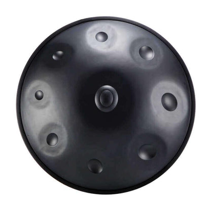 MiSoundofNature Handpan Hand Pan Drum D Major 22 Inches 9 Notes High-end Stainless Steel / Nitride Steel Percussion Instrument, Available in 432 Hz and 440 Hz