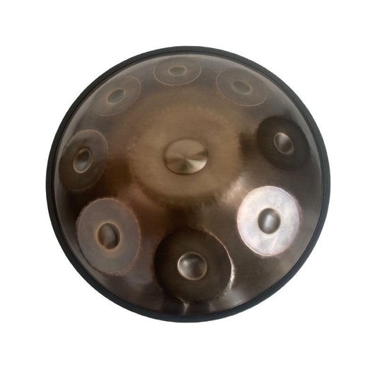 MiSoundofNature Customized X-Star 22 Inch 9 Notes D Major High-end 1.2mm Stainless Steel Handpan Drum,  Available in 432 Hz and 440 Hz