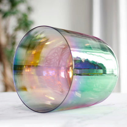 Northern lights Clear Crystal Singing Bowl Alchemy Glass Quartz Sound Bath Meditation Bowl 440/432Hz - HLURU.SHOP