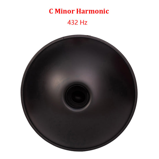 Handpan Drum Harmonic Scale C Minor 22 Inches 9 Notes High-end Nitride Steel Percussion Instrument, Available in 432 Hz and 440 Hz