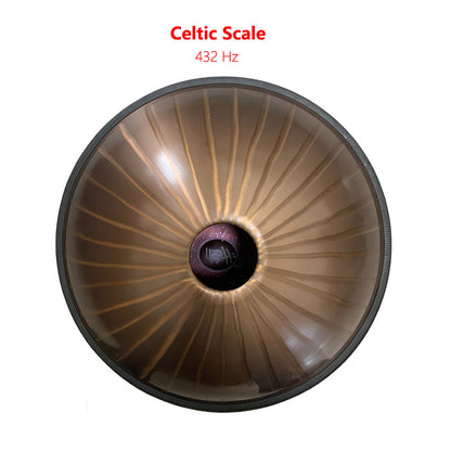 Customized Sun God D Minor Amara/Celtic Scale 22 Inch 9 Notes High-end Stainless Steel Handpan Drum, Available in 432 Hz and 440 Hz