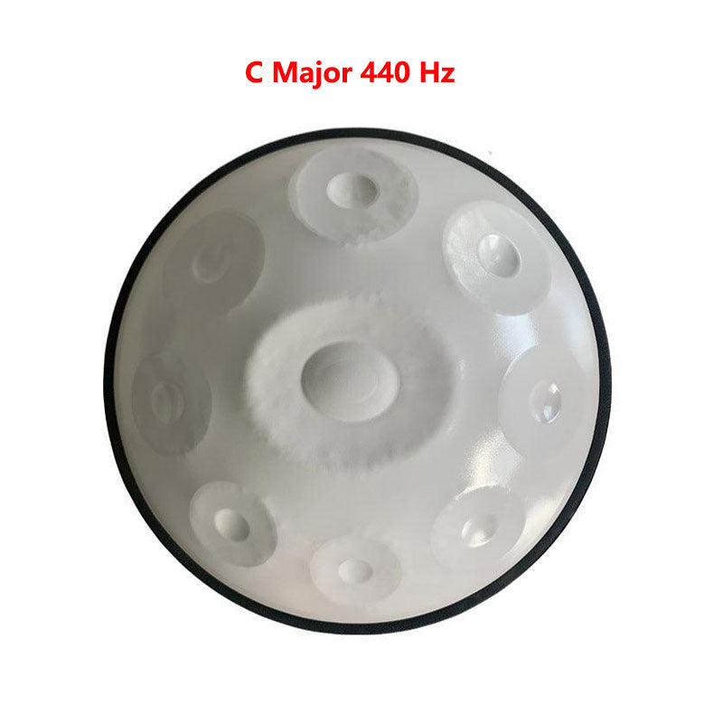 MiSoundofNature Customized Handpan Drum C Major 22 Inch 9 Notes High-end Stainless Steel, Available in 432 Hz and 440 Hz