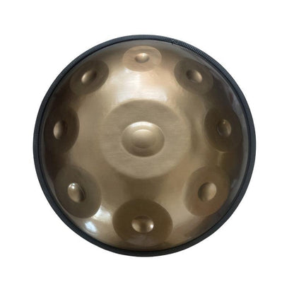 HLURU® Mini Handpan Stainless Steel Handmade in G Minor 9 Notes 18 Inches