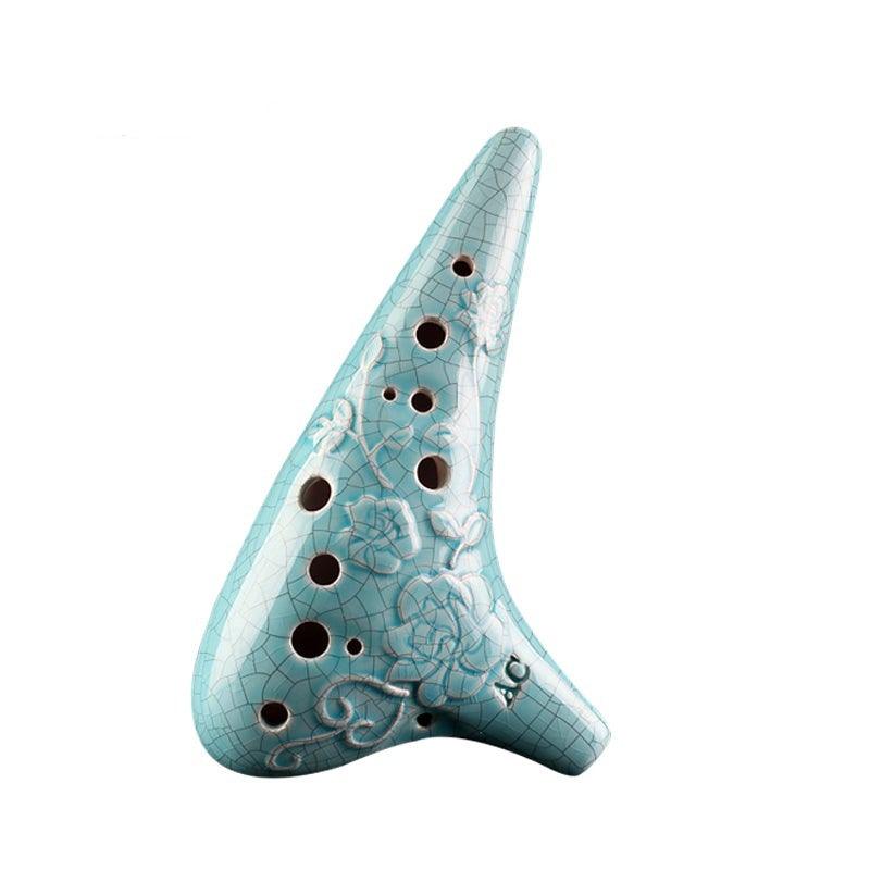 Rose Love 12 Hole Alto C Ocarina Flute ocarina - HLURU.SHOP